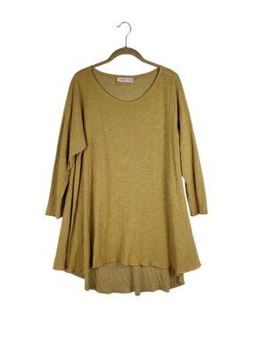 North Star Base High Low Double Thick Swing Top Maize Olive Womens Large